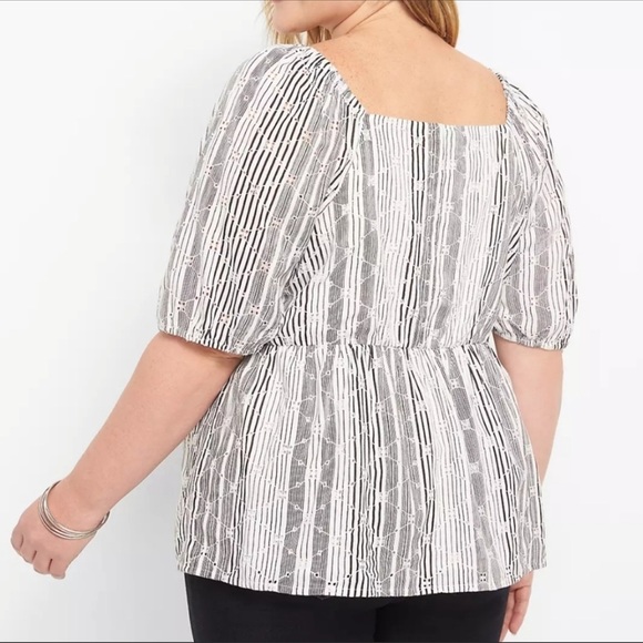 Ashley Stewart Peplum top size 20 - Picture 2 of 3